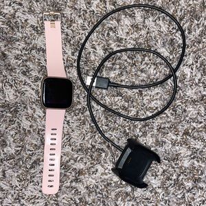 Fitbit Versa 2 with charger in great condition rose gold